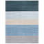 Tapis rayé bleu / gris Aslin-1285513939