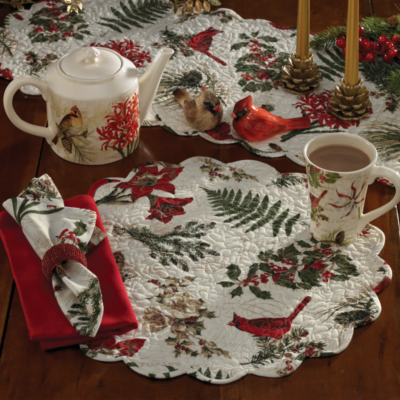  Nature Sings Cardinal Napkin Set of 4