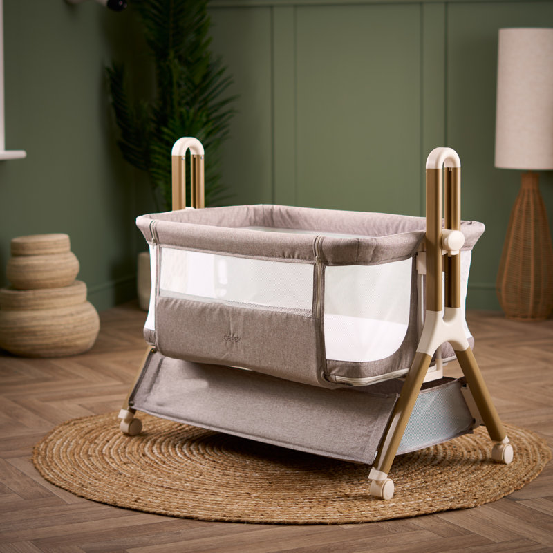 Cloud Bedside Crib, Nutmeg