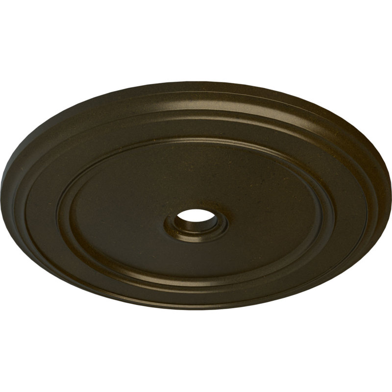 Médaillon de plafond Endurathane Classic, DO 44 1/2 po x P 4 po x P 4 po (convient aux auvents jusqu'à 8 1/4 po), fini cuivre peint à la main