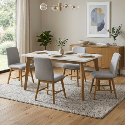 Brunilda 5-Piece Rectangular Dining Table Set
