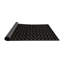 Tapis noir abstrait en coton tissé à la machine-401073029