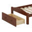 Lit plateforme simple avec rangement en bois massif Granita-507456238