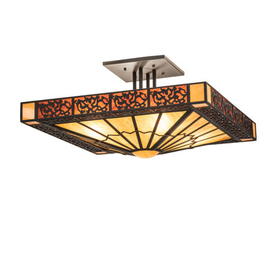 Plafonnier semi-encastré 4 lumières Zuvan