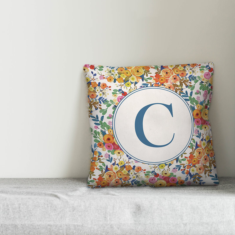 Housse de coussin carré en C Wildflower