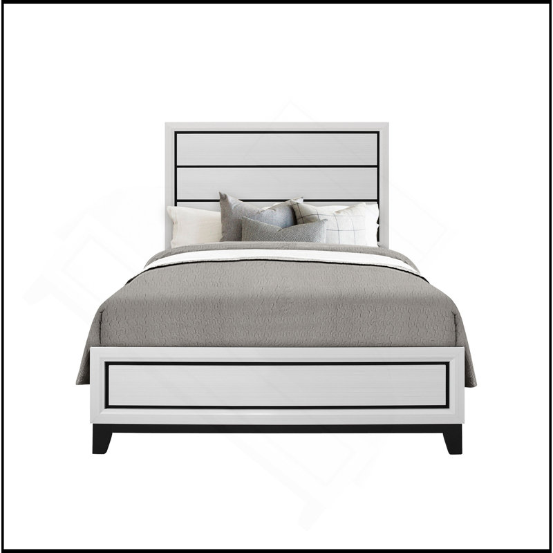 MIRAGE BED, Full, White