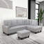 Canapé modulaire en L avec repose-pieds 3 pièces Straton-987632873-987632870