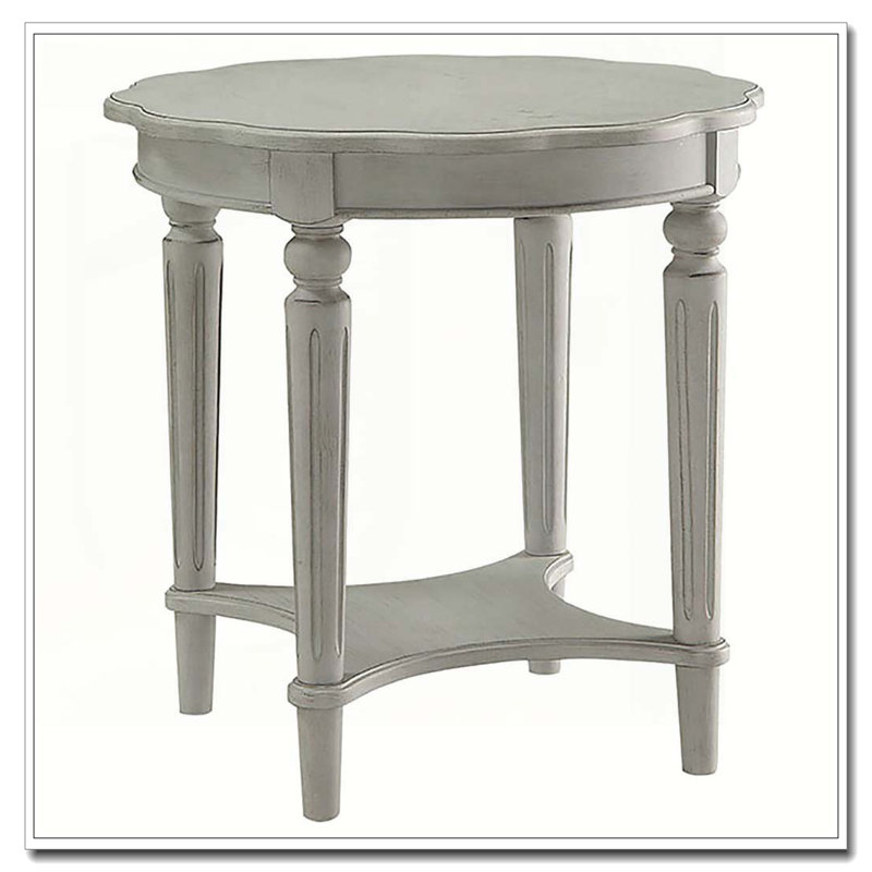 Table de bout antique avec tablette inférieure