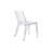 Arrow Modern Clear Transparent Dining Side Chairs – Set of 4, Contemporary Armless Dining Chairs for Kitchen, Dining Room & Living Spaces