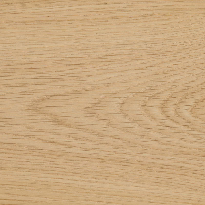 Round Oak Wood Six-Seater Dining Table