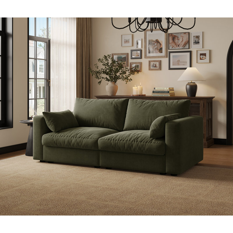 Canapé modulaire 70 po avec rangement Bess, Green