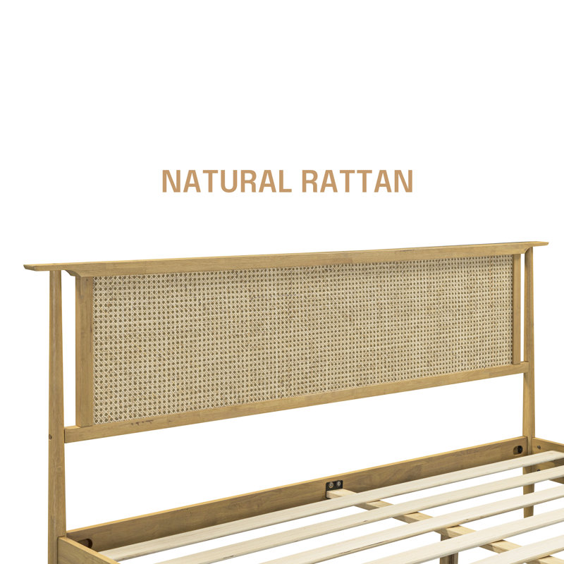 Lit plateforme NTC Ruby, Très grand lit, Sable