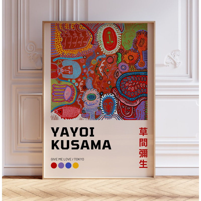 Yayoi Kusama - No Frame Print, 21cm H x 14cm W