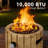 Afterglow Outdoor Tabletop Fireplace,Walnut-124822013
