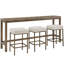 Console Brindle avec tabourets