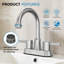 Robinet de salle de bain avec ensemble de drain Centreset