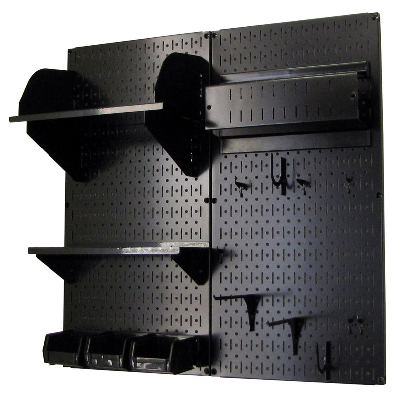 Hobby Craft Pegboard Organizer Storage Kit, Black