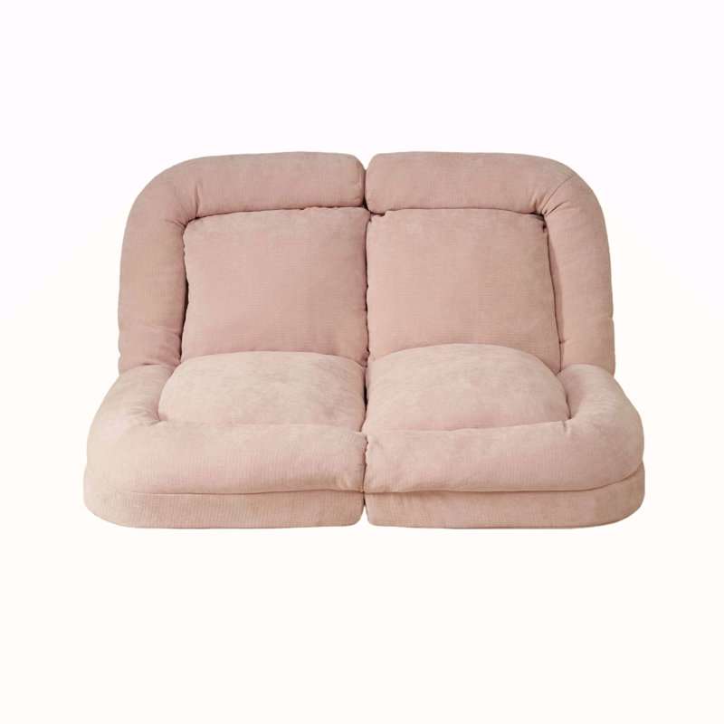 Canapé-lit convertible simple escamotable, réglable pour de multiples postures de détente, parfait pour les petits espaces et polyvalent