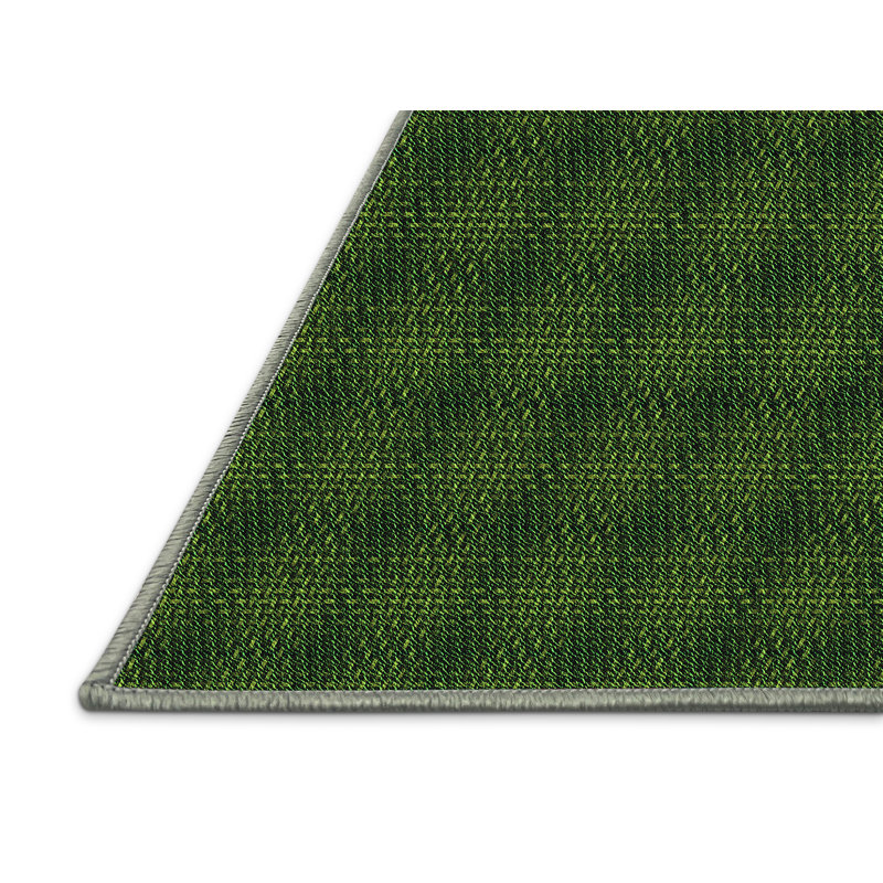 Tapis 100% à motifs lavables à la machine 2989 WSHPAT3736GRN, Rectangle de 2 pi x 3 pi
