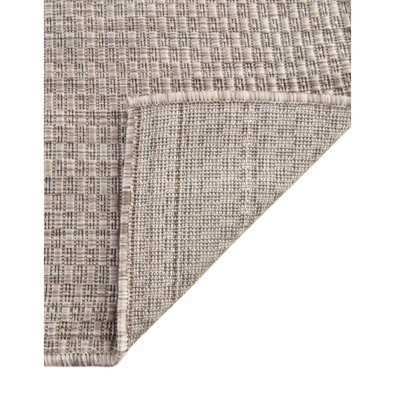Bembry Beige Indoor/Outdoor Area Rug, Square 13'