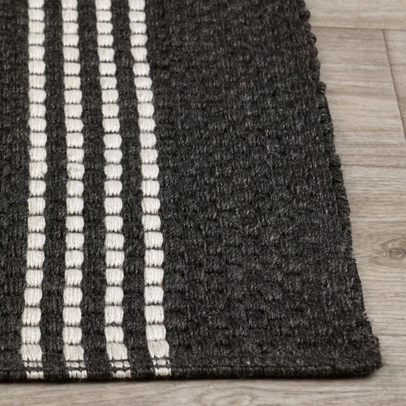 Sorrento Handwoven Performance Stripe Yarn Area Rug, Runner 2'7.2" x 8'