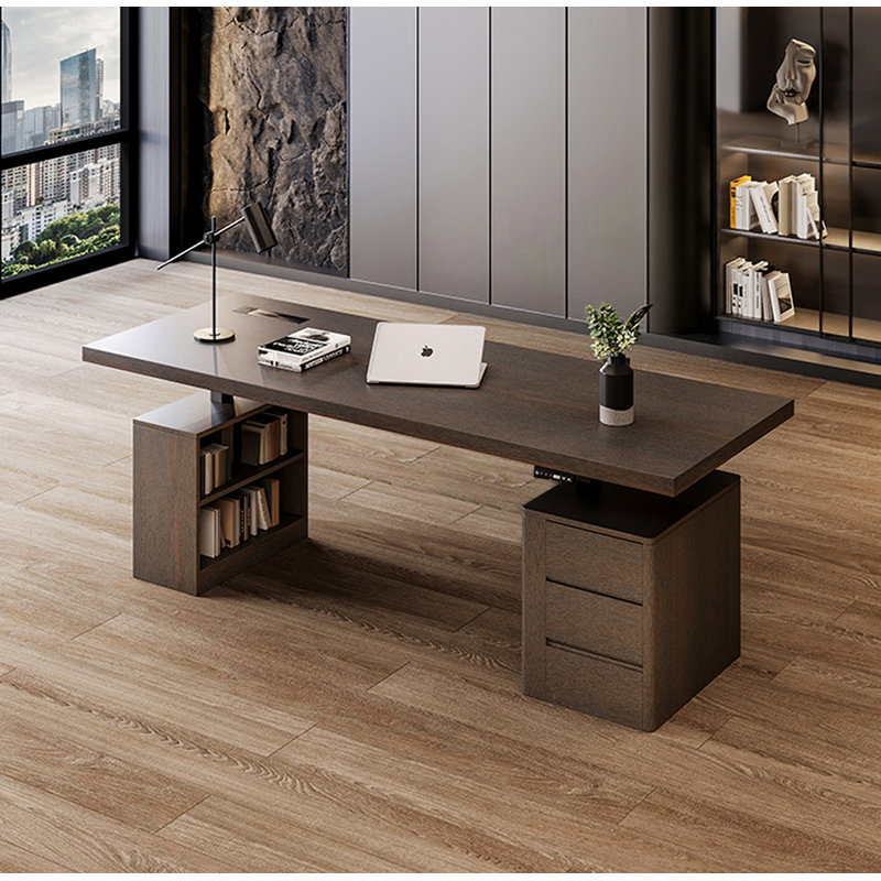 Bureau élégant en bois massif italien Italian Light, H 28,3 po x l 63 po x P 27,6 po