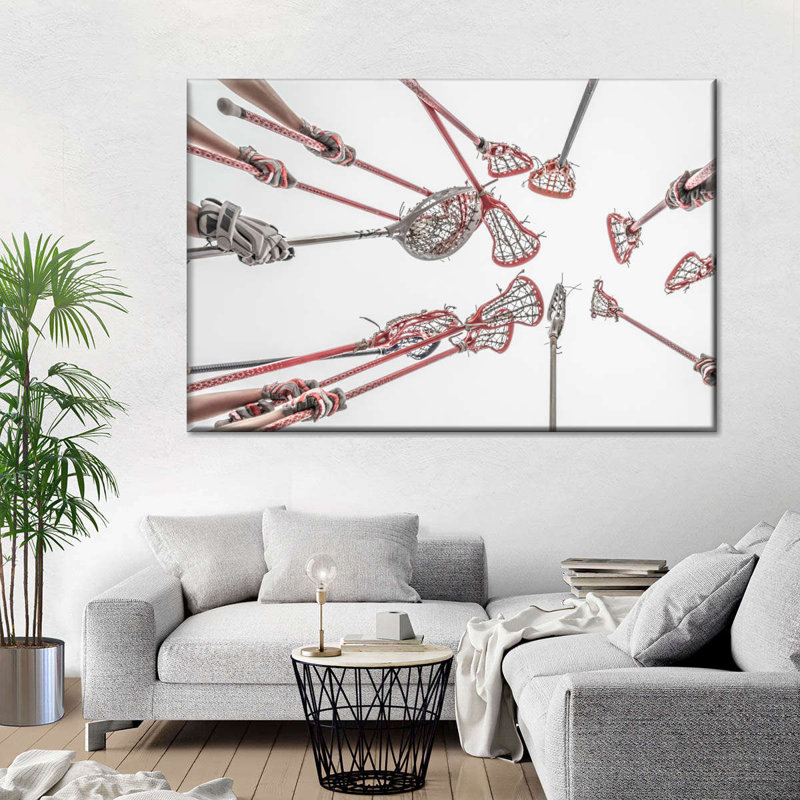 «Lacrosse Team Victory», reproduction sur toile, H 34 po x l 51 po x P 1,25 po
