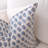 Blue Sofa Pillow Set, Blue and Cream Pillow Covers