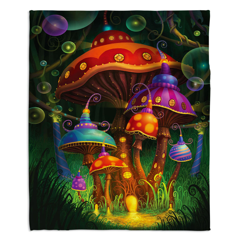 Hand Woven Throw Blanket, 51" W x 60" L