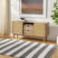 Tapis rayé en coton tissé à plat à la main Anayah-1442046814