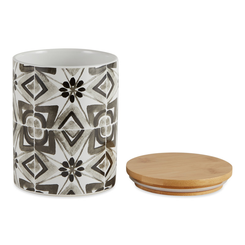 Ceramic / Porcelain Canister - Set of 3, Black
