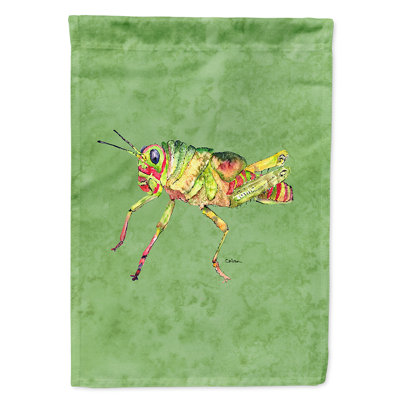 Grasshopper Double Sided 40'' H x 28'' W Polyester Animal House Flag