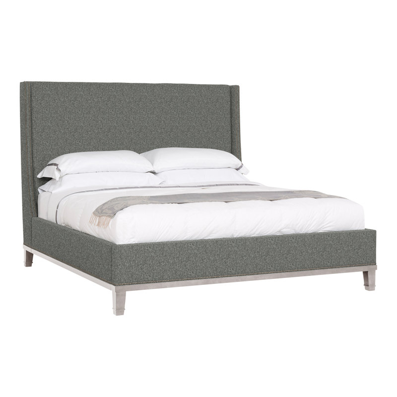 Michael Weiss Cleo Queen Upholstered Bed, Yes, Ian Pewter, Dove Gray