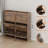 Wooden Shoe Cabinet with 6 Flip Drawers & Adjustable Shelf, Hidden Shoe Storage Organizer for Entryway, Hallway & Living Room, Brown-582613125