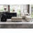 Nakash 3-Piece Symmetrical Modular Sectional Loveseat Upholstered Velvet Storage Apartment 2-Seat Sofa-339569795