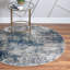 Tapis abstrait bleu marine / sauge Brantlie-45469122