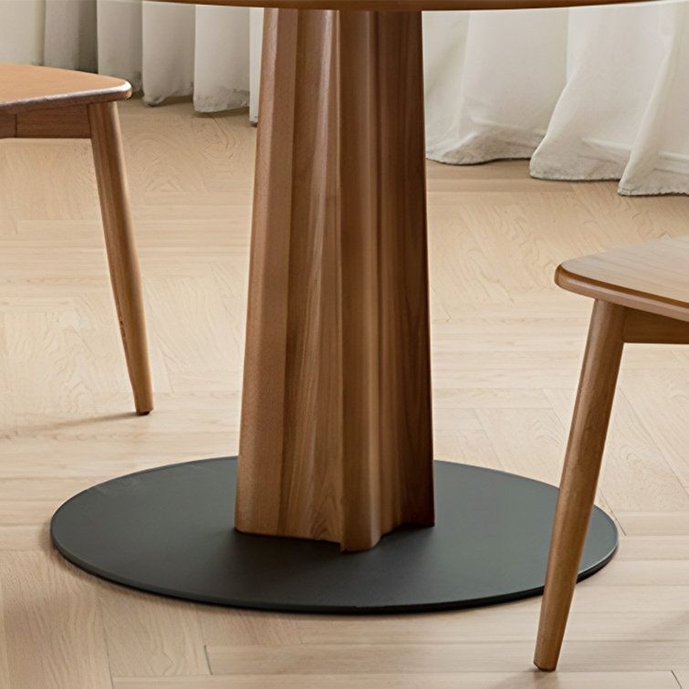 Hokku Designs Brandow Round Solid Wood Top Dining Table - Wayfair Canada