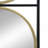 47.2"Metal Beaded Black Wall Mirror