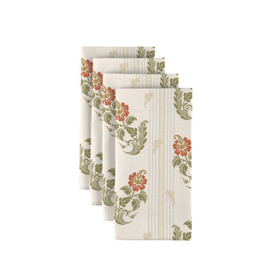 Lucien Polyester Floral Square Napkin