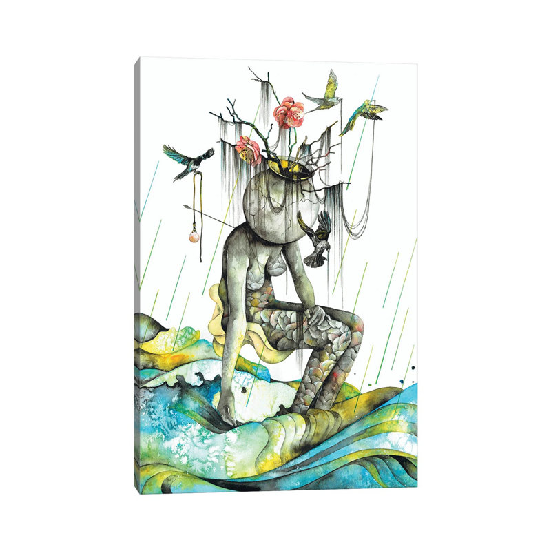 Cleanse II by Pride Nyasha - Wrapped Canvas Painting, 20.32 cm H x 30.48 cm W