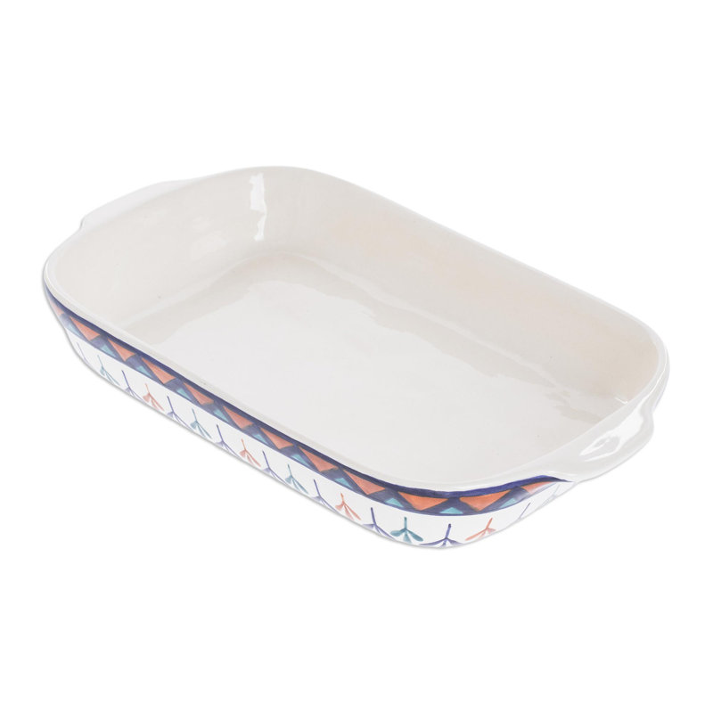 Wildon Home® Nahtanha Rectangle Ceramic Baker Bakeware