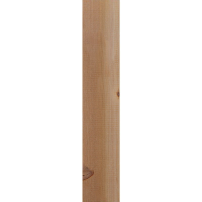 Corbeau alpin avec contre-plaque, H 30 po x l 5,5 po x P 14 po, Lisse, Cèdre rouge