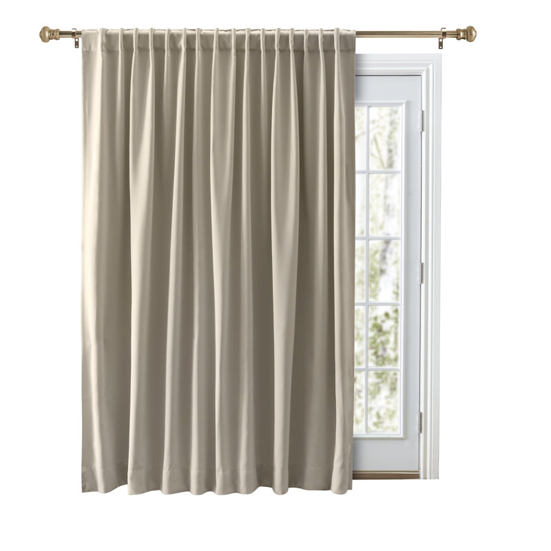 Beretta Blackout Curtain Single Panel, Putty
