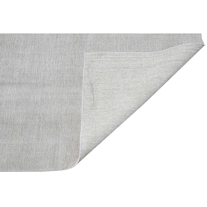 Silk Area Rug in Light Grey, Rectangle 12' x 15'