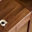 Bureau simple en bois massif noyer Simple