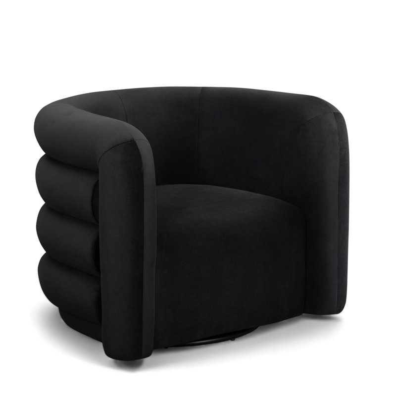 Chaise d'appoint Curves, Noir