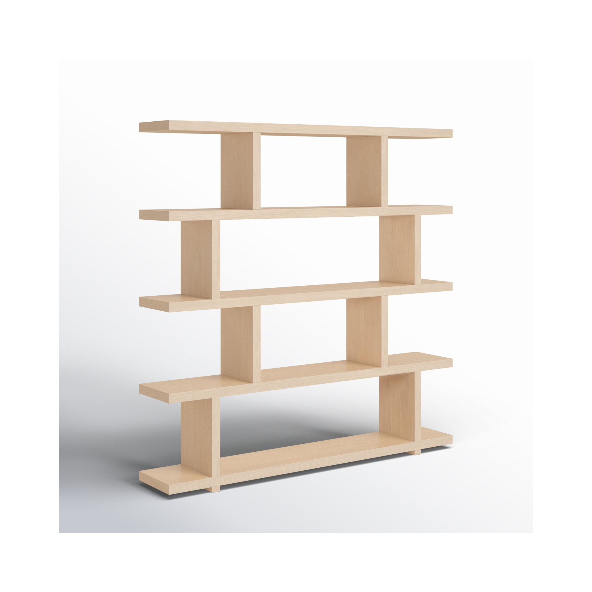 Annora Wide Bookcase, Natural