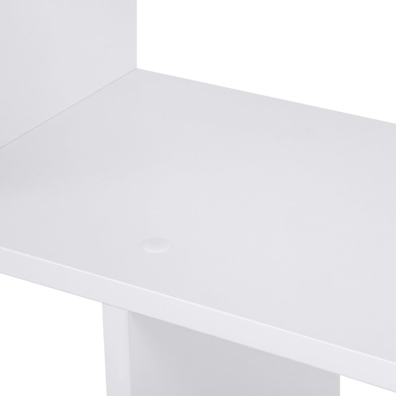 Bibliothèque Szeto, Blanc, 6 tablettes (H 75 po x l 27,6 po x P 9,4 po), 1