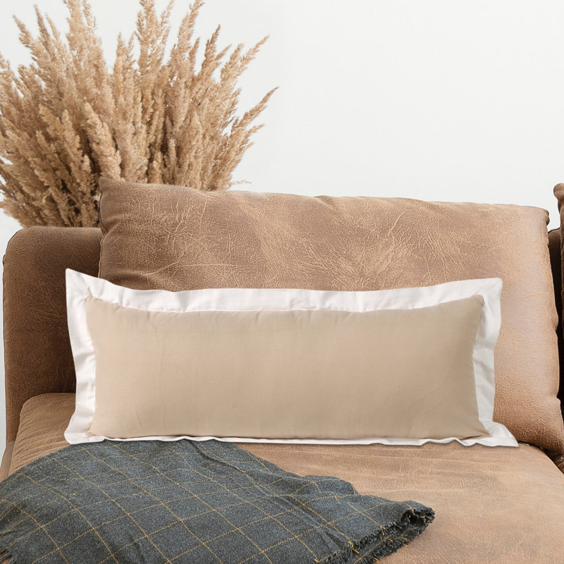 Coussin décoratif contemporain 100% coton cousu à la main Contemporary, Polyester, Gris