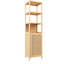Armoire de rangement à 3 niveaux - conception mince naturelle pour une unité domestique et peu encombrante